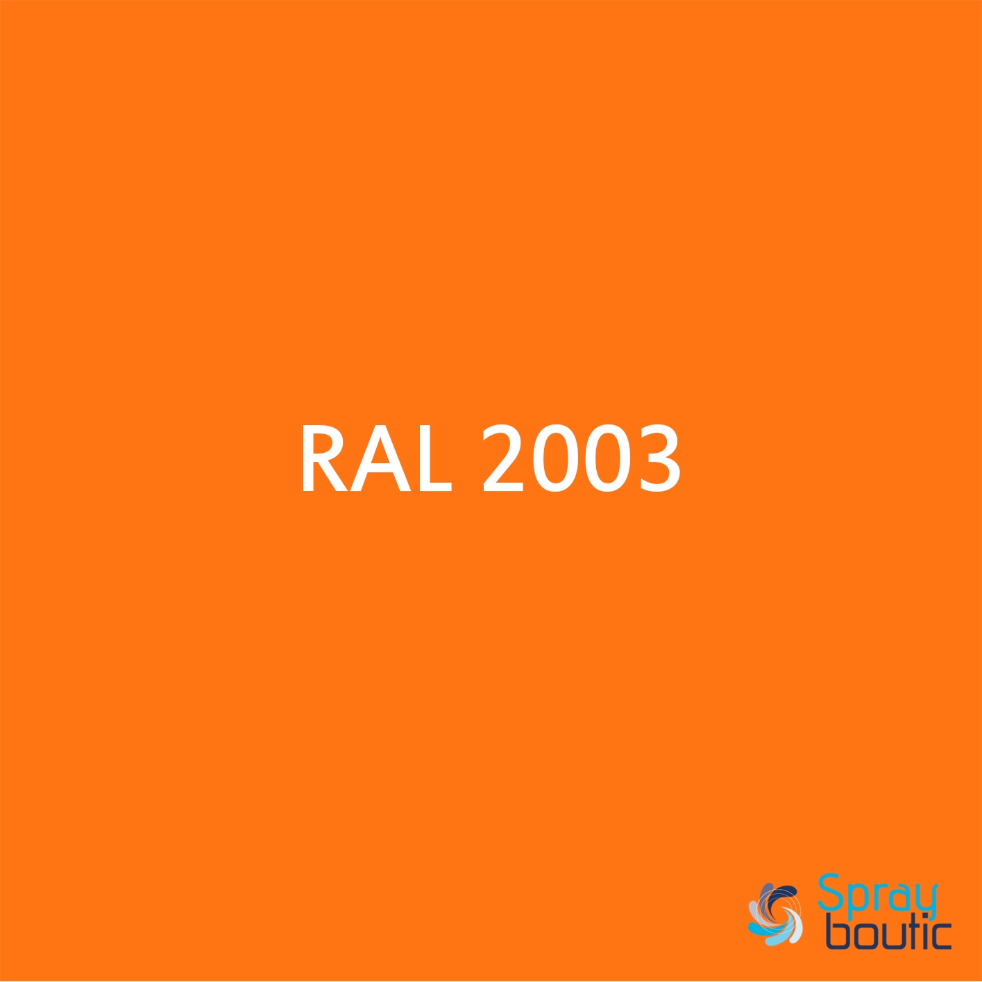 BOMBE DE PEINTURE RAL 2003 Orange Pastel - Aérosol 520 mL brut - Ront