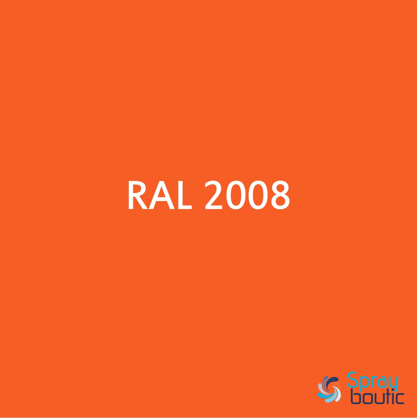 BOMBE DE PEINTURE RAL 2008 Orange Clair - Aérosol 520 mL brut - Ront
