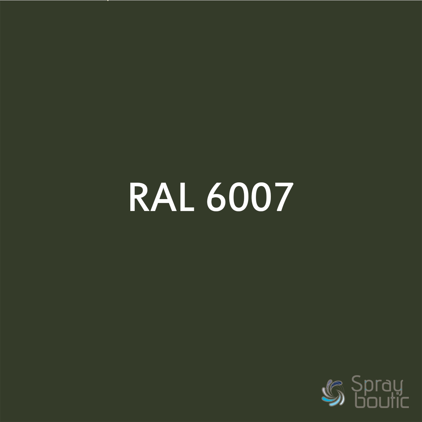 BOMBE DE PEINTURE RAL 6007 Vert Bouteille - Aérosol 520 mL brut - Ront
