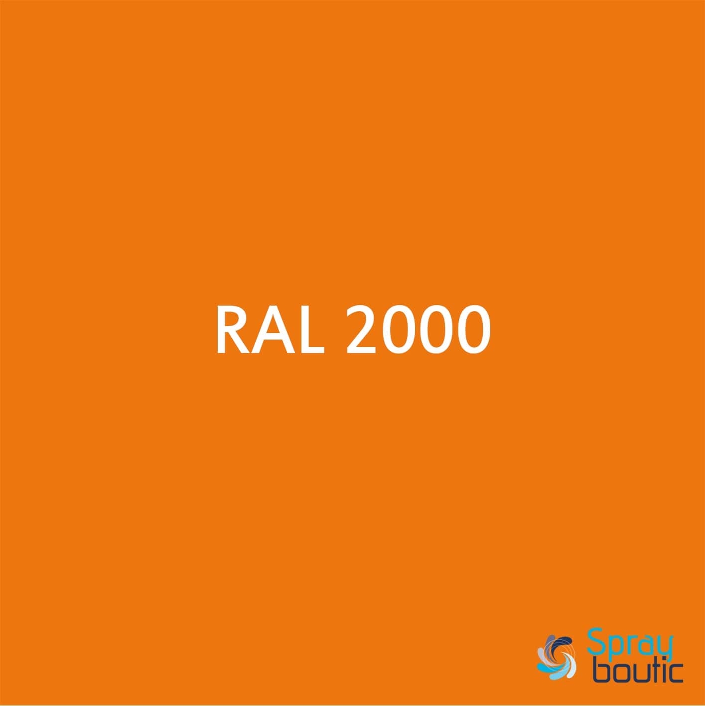 BOMBE DE PEINTURE RAL 2000 Jaune orange - Aérosol 520 mL brut- Ront